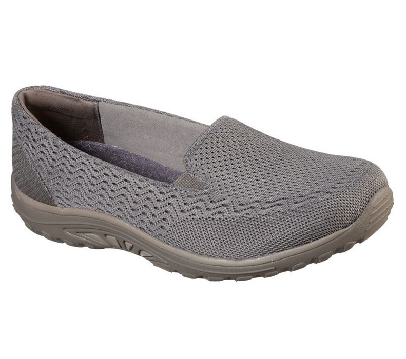 Skechers Relaxed Fit: Reggae Fest - Pillows - Womens Flats Shoes Dark Grey [AU-BL3151]